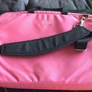 Pink laptop bag